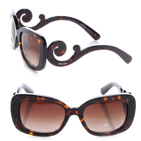 prada tortoise shell silver 52mm frame|Prada Women's Fashion 52mm Tortoise Sunglasses .